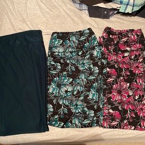 3 pair of ladies leggings size 1X